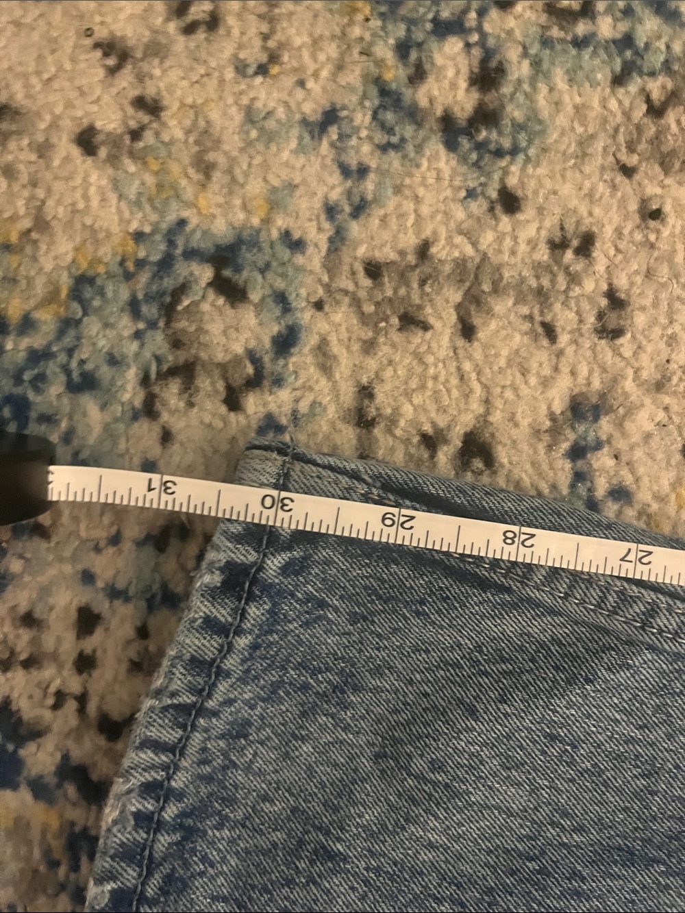 Hollister Baggy Low Rise Jeans in Blue Wash Limited Edition Bow Details - Picture 7 of 8